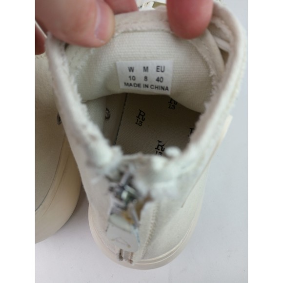 R13 Women's White Platform High Top Canvas Sneakers Shoes Size 10 - Picture 6 of 7
